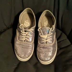 Vans Silver Sequin Sneakers